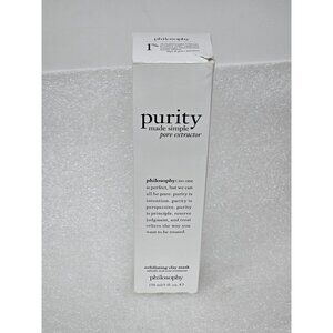 Philosophy Purity Made Simple Pore Extractor Exfoliating Clay Mask 5 Oz